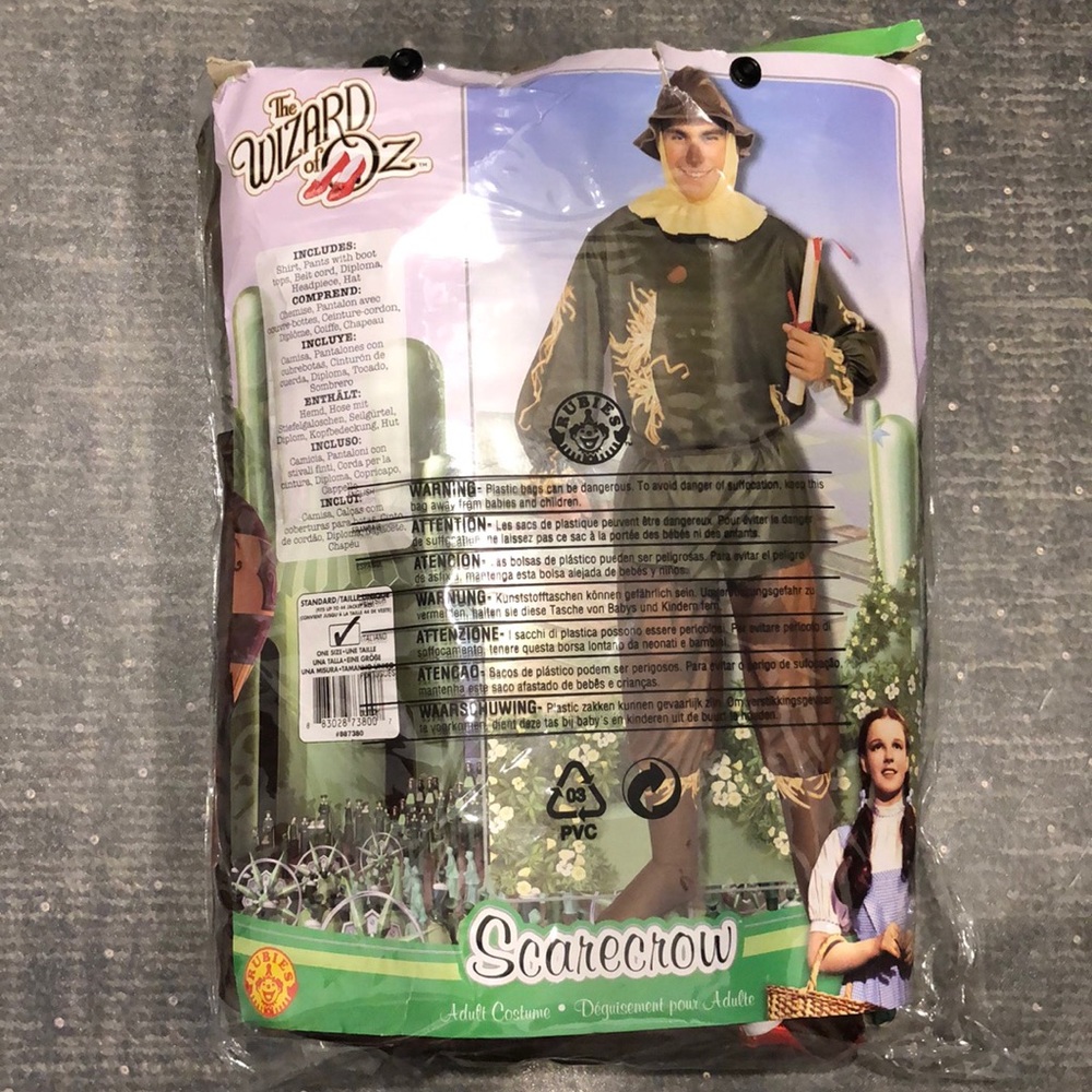 Wizard of Oz Scarecrow costume. Worn once.